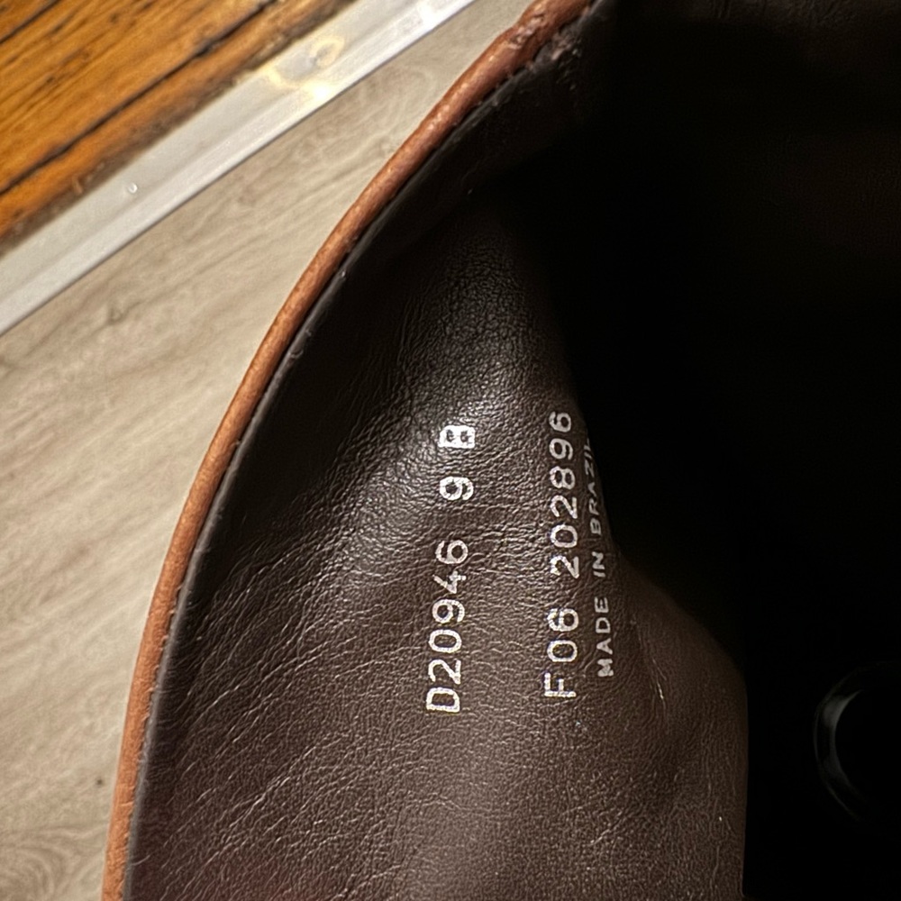 High Rise Cole Haan leather brown boots sz 9 - Picture 7 of 9
